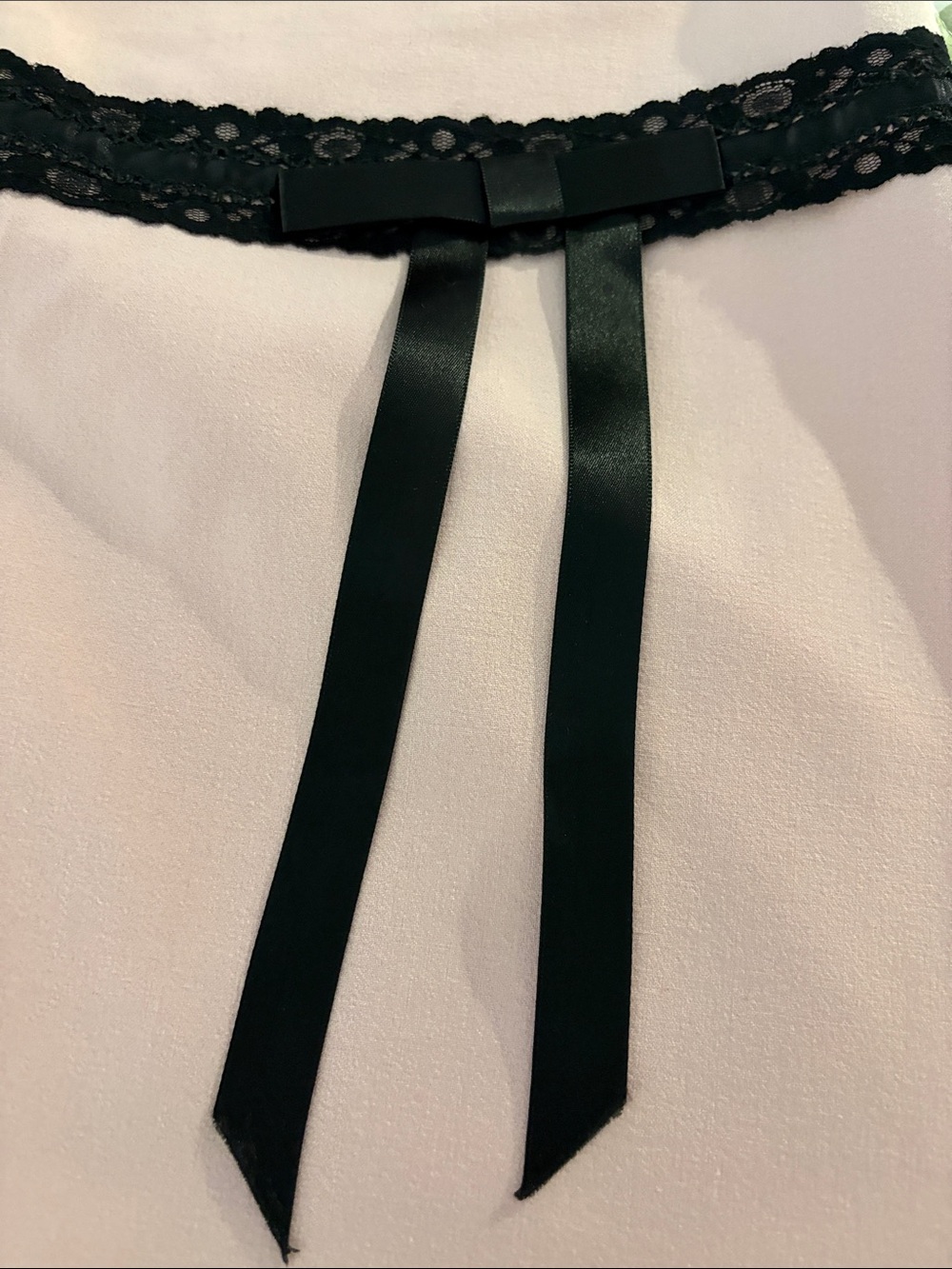 Arden B Pink Mini Skirt with Black Lace Trim L - Picture 7 of 11
